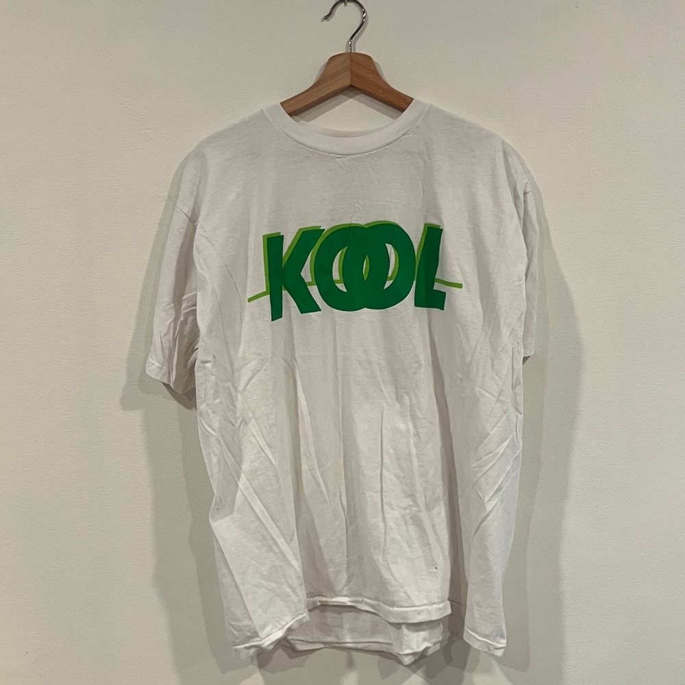 White T-Shirt with Green KOOL Logo